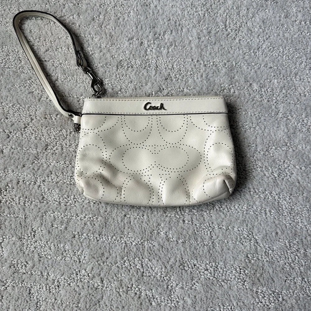 Coach white cream